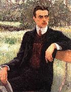 Nikolai Petrovitch Bogdanov-Belsky Portrait of N. F. Yusupov oil on canvas